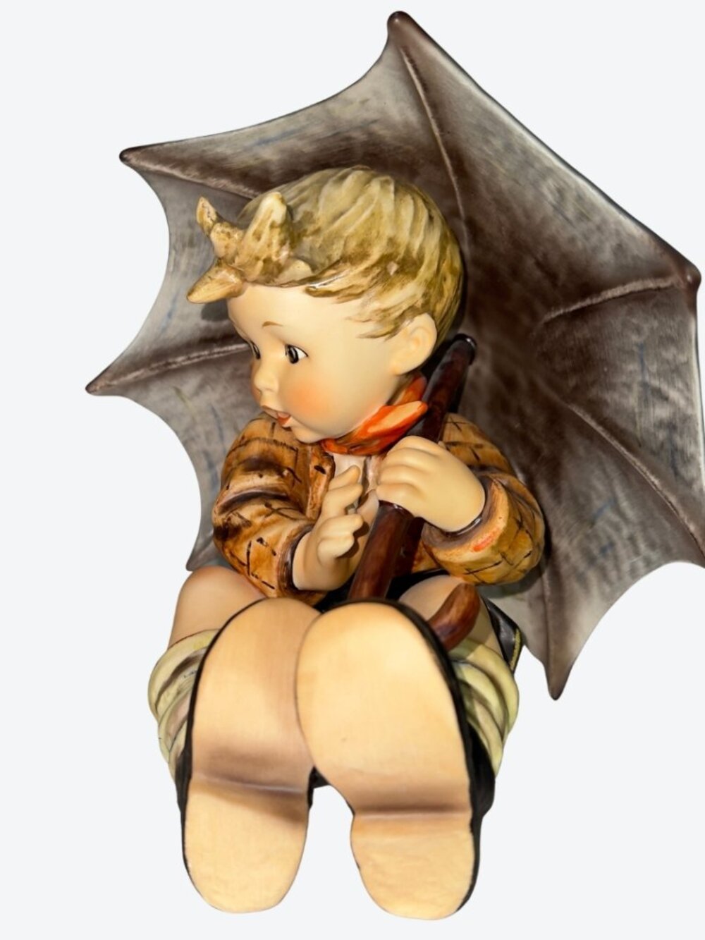 M.I. Hummel Goebel Umbrella Boy & Girl Porcelain Figurine Set - Picture 5 of 16